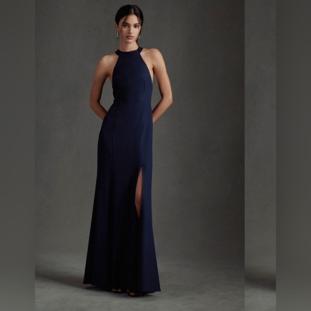 BHLDN Midnight Blue Maxi Dress 12